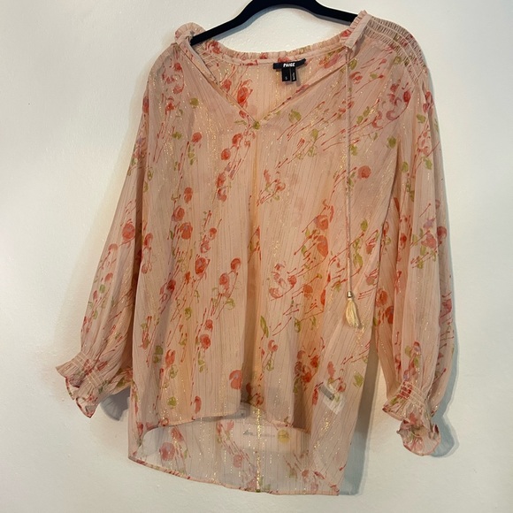 Paige Indira After
Glow Peach Sheer
Blouse Size S - Picture 9 of 9